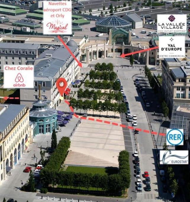Disneyland Paris 70M² Face Parc, Place Ariane Serris Exterior photo